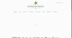 Desktop Screenshot of beyondbotanicals.com