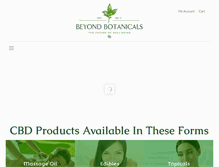 Tablet Screenshot of beyondbotanicals.com